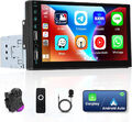 Single 1DIN 7" Autoradio Wireless Apple CarPlay/Android Auto FM Bluetooth USB DE