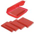 Reinigungsknete Polierknete Lackreinigungsknete Lackreiniger Rot 5x 100g + 1 Box