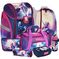 Einhorn Unicorn Pferd Schulranzen Tornister Ranzen Rucksack Set mit Sporttasche