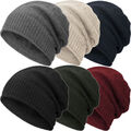 COMPAGNO Wintermütze Herren Damen warm gefüttert Mütze Beanie Haube Strickmütze