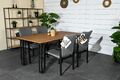 Hartman Garten Dining Teak Holz Esstischgruppe Amsterdam 180x100xm