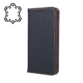 HandyHülle ECHT LEDER Tasche FLIP Case Cover Etui Wallet Buch  Forcell Schwarz