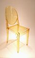 KARTELL Stuhl  Victoria Ghost , gelb ,  Design by Philippe Starck