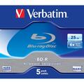 Verbatim BD-R SL 25 GB 6x 5er-Pack Jewel Case Blu-Ray-Rohlinge #34535777