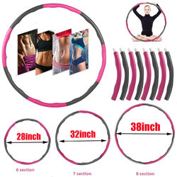 Erwachsene Hula Hoop Reifen Fitness 8 Teile Gewicht Hulla Hoola Fitness Huller 