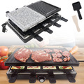 Raclette Grill 1400 W Party Grill Tischgrill Elektrogrill 8 Personen Grillplatte