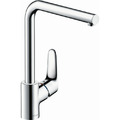 hansgrohe Focus M41 Küchenarmatur 31817000 , 3-stufig schwenkbarer L-Auslauf,