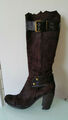 Stiefel Braun echtes Veloursleder Leder Gr. 37 38 Tentazione