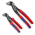 KNIPEX Alligator-Wasserpumpenzangen-Satz - 2-tlg. Zangen-Set - 88 02 180/250 mm