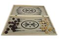 B-WARE 3 in 1 Spiele-Set Schach Dame Backgammon 50x50 cm NARDY TAVLA Nardi Holz