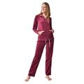 Damen Trainingsanzug Nicki Jogginganzug Langarm Freizeitjacke Sporthose Pyjama