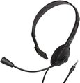 Headset PC Mono 3,5mm Klinke Kopfhörer mit Mikrofon Video Chat Laptop Computer