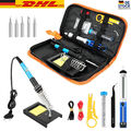 60W Temperatur Einstellbar Entlötpumpe Lötdraht Soldering Iron Kit Lötkolben Set