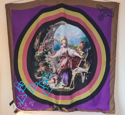 Vivienne Westwood Violett Fragonard Seidentuch 90 x 90 cm Neu