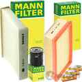 MANN FILTER INSPEKTIONSPAKET passend für CITROËN C1 PA PS PEUGEOT 108 BJ 05.14-