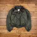 Vintage Alpha Industries Military Jacke L 80er Bomber Parka N-2B grün