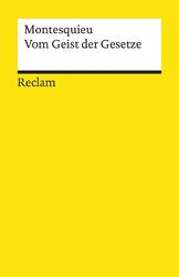 Vom Geist der Gesetze | Charles de Montesquieu | Taschenbuch | 443 S. | Deutsch