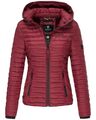 Marikoo Samtpfote Damen Jacke Steppjacke Frühling Übergangsjacke gesteppt Kapuze