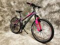 26 Zoll ALU Damen MTB Gefedert mit 21-Gang Shimano NEU 2666--Antra-Pink-20