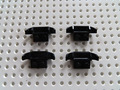 Lego 4 x Kotflügel Heckspoiler Platte 1x2 50949 schwarz 75190 75144 5974