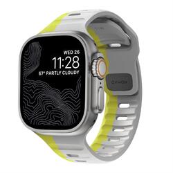 Nomad Sport Armband für Apple Watch 42/44/45/49mm in Lunar Grey / Electric Blue