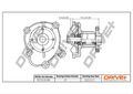 Dr!ve+ Wasserpumpe Motorkühlung DP2310.10.089 für OPEL CORSA CC S83 TR Caravan