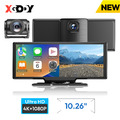 XGODY 10.26" 4K DashCam Autokamera GPS WiFi FM Wireless CarPlay Für iOS Android