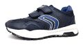 Geox Pavel Kinderschuhe Jungen Halbschuhe Klett Sneaker Blau Freizeit