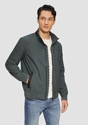 s.Oliver Herren Softshelljacke in grau mit Logo-Tape