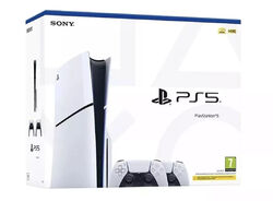 Sony PlayStation 5 Slim Konsole - Disc Edition 1TB & 2x DualSense Controller NEU