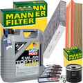 MANN INSPEKTIONSPAKET+5L LIQUI MOLY 5W-40 ÖL passend für RENAULT CLIO 4 LOGAN 2