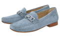 Sioux Mokassin CAMBRIA Blau Leder Slipper Halbschuh Freizeit Ballerina 68564