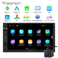 CAM+7" IPS Doppel DIN Android 13 Autoradio GPS Navi Navigation DAB+ CarPlay WiFi