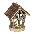 Vogelfutterhaus zum Aufhängen Futterhaus Vögelfutterstation Vogelhäuschen Holz