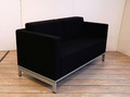 Sofa Zweisitzer Couch Sessel  Designer schwarz wie NEU König+Neurath  241122-02