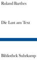 Die Lust am Text Roland Barthes Buch Bibliothek Suhrkamp 98 S. Deutsch 1999