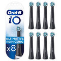 Oral-B iO Black Ultimative Reinigung Aufsteckbürsten 8 Stück Zahnbürstenaufsatz