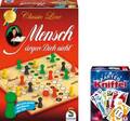 Schmidt Spiele Bundle Mensch ärgere dich nicht Classic Line plus Kniffel Karten