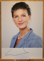 Sahra Wagenknecht Orig Autogramm signiert Politik Linke BSW Bundestag - AK