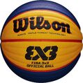 Wilson FIBA 3X3 offizielles Spiel Basketball orange/blau intermed, orange 