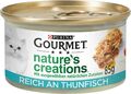 Gourmet Nature's Creation Katzennassfutter in Gelee naturbelassen, Thunfisch, 12