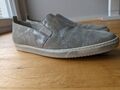 Paul Green Slipper 7 1/2, Leder, Helles Taupe Silbereffekt, edel, fast neu