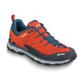 Meindl Lite Trail GTX Wanderschuhe Trekking Outdoor leuchtorange blau Tex Leder