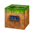 Minecraft Gras Block Wecker mit Leuchtfunktion