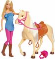 Barbie mit Pferd und Puppe Barbie Reiterin Mattel FXH136 Mädchen spielen