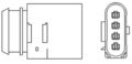 Lambdasonde Sensor Abgassteuerung MAGNETI MARELLI 466016355001 für VW 3B3 3B2 A4