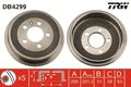 2x TRW Bremstrommel 200mm Hinten Audi A2 / Skoda / Seat / VW -  DB4299