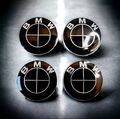 Neu 4x 68mm Nabendeckel Schwarz Felgenkappen Für BMW E60 E66 E70 E83 E90 F30 F10