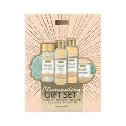 Sence Geschenkset-Radiance Boost(Körperpeeling/Duschgel/Körperbutter/Badesteine/