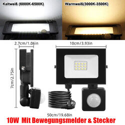 LED Fluter 10W 20W 30W 50W 100W 200W 300W 500Watt Außen Strahler Scheinwerfer DE